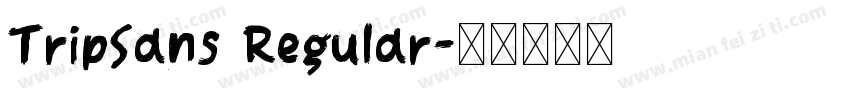 TripSans Regular字体转换